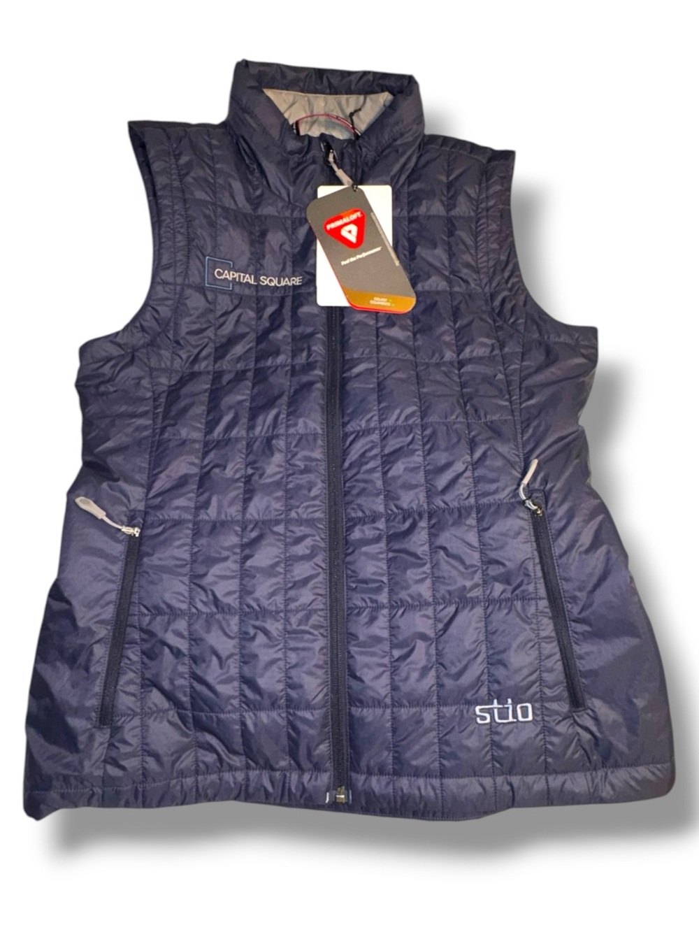 Stio Women’s PrimaLoft Quilted Puffer Vest Navy Size S NWT